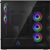 ARCTIC Xtender VG Mirrow , Tower-Gehäuse schwarz, Tempered Glass x 2 (verspiegelt)