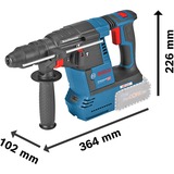 Bosch Professional Akku-Bohrhammer GBH 18V-26 F Professional solo, 18Volt blau/schwarz, ohne Akku und Ladegerät, in L-BOXX