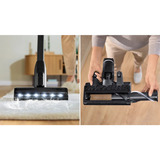 Bosch Unlimited 10 BCS1041WAC , Stielstaubsauger schwarz/weiß, mit Akku und Ladegerät