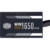 Cooler Master MWE 650 Bronze V2 230V , PC-Netzteil schwarz, 4x PCIe, 650 Watt