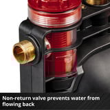 EINHELL Akku-Gartenpumpe AQUINNA 36/38 F LED, 36Volt (2x18V) rot/schwarz, ohne Akku und Ladegerät