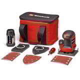 EINHELL Power X-Change Akku-Faust-Schwingschleifer TE-OS 18/113 3X Li-Solo, 18Volt rot/schwarz, ohne Akku und Ladegerät, mit Tasche + Zubehör