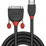 Lindy HDMI an DVI Kabel, Black Line schwarz, 2m