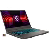 MSI Thin A15 B7VF-410, Gaming-Notebook grau, AMD Ryzen 7 7735HS, NVIDIA GeForce RTX 4060, 16 GB DDR5, 512 GB (512 GB SSD), Windows 11 Home 64-Bit