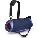 Medion Life P61762 Tragbarer Bluetooth Lautsprecher L blau, Bluetooth, Dual Illuminated, Lightstrip,Integrierte Powerbank