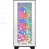Sharkoon ELITE SHARK CA300H Generalüberholt, Big-Tower-Gehäuse weiß, 2x gehärtetes Glas