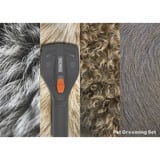 Thomas Fellpflege-Set, 6-teilig, Staubsauger-Aufsatz schwarz/grau, mit 3 austauschbaren Kämmen