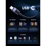 UGREEN L513 USB-C auf USB-C Lade- und Datenkabel schwarz/grau