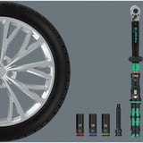 Wera Click-Torque Lock C 3 KFZ-Radwechsel-Set 1, 6-teilig, Drehmomentschlüssel 