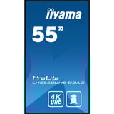 iiyama ProLite LH5560UHS-B2AG, Public Display schwarz (matt), UltraHD/4K, VA, Lautsprecher