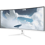 Arozzi Nova 34T2K165, Gaming-Monitor 86.4 cm (34 Zoll), weiß, UWQHD, VA, Curved, HDMI, DP, Lautsprecher, 165Hz Panel