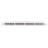 Digitus CAT 6A, Klasse EA High Density Patchpanel, 24 Port grau, 0,5 HE