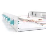 Digitus LWL Spleißbox, 1HE, bestückt, 6x LC DX, OM3 