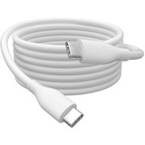 Digitus USB 2.0 Silikon-Anschlusskabel USB-C > USB-C weiß, 1 Meter, PD, Laden mit bis zu 60 Watt