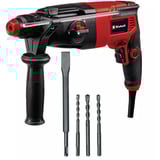 EINHELL Bohrhammer TC-RH 620 4F Kit schwarz/rot, 620 Watt, E-Box Basic, inkl. Bohrer und Meißel
