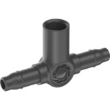 GARDENA Micro-Drip-System T-Stück für Sprühdüsen/Endtropfer, 4,6mm (3/16"), Verbindung dunkelgrau, 5 Stück, Modell 2023