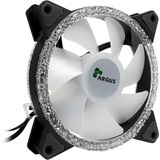 Inter-Tech Argus RS-071 RGB 120x120x25, Gehäuselüfter schwarz, 120 mm