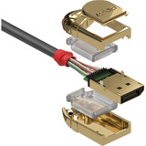 Lindy DisplayPort 1.2 Kabel, Gold Line grau, 20m