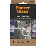 PanzerGlass ClearCase, Handyhülle transparent/schwarz, iPhone 14 Pro, MagSafe