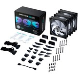 Phanteks D30-140 PWM Regular DRGB, Gehäuselüfter schwarz/weiß, 3er Pack, 140 mm