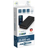 Ansmann Powerbank 20000mAh PB320PD schwarz, USB-C Power Delivery (PD 3.0)