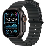 Apple Watch Ultra 2, Smartwatch schwarz, 49 mm, Ocean Armband schwarz, Titangehäuse, Cellular