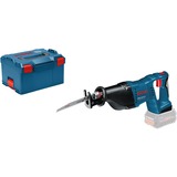 Bosch Professional Akku-Säbelsäge GSA 18 V-LI Professional, 18Volt blau/schwarz, ohne Akku und Ladegerät, in L-BOXX