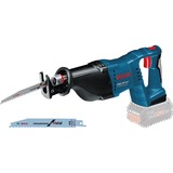 Bosch Professional Akku-Säbelsäge GSA 18 V-LI Professional, 18Volt blau/schwarz, ohne Akku und Ladegerät, in L-BOXX