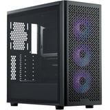 Cooler Master Elite 502, Tower-Gehäuse schwarz, Tempered Glass