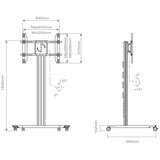 HAGOR BrackIT Stand Single, Standsystem schwarz, Mobil