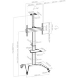 HAGOR BrackIT Stand Single, Standsystem schwarz, Mobil