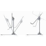 Inter-Tech Mobiltelefon- und Tablethalterung MTS-200 titan/grau, bis 10" und 500g