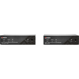 Lindy Dual Head HDMI, Cat.6, USB & RS232 Extender, KVM-Switch schwarz, 100m