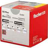fischer Spreizdübel SX Plus 12x60 hellgrau, 25 Stück