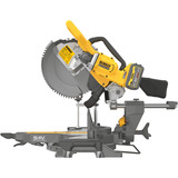 DEWALT XR FLEXVOLT Akku-Paneelsäge DCS781X2, 54Volt, Kapp- und Gehrungssäge gelb/schwarz, Li-Ionen Akku 54Volt 3Ah oder 18Volt 9Ah, 162 Wh