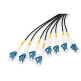 Digitus Glasfaser Universal Breakout Kabel, Duplex, LC/UPC Stecker, Singlemode OS2 schwarz, 100 Meter, vorkonfektioniert