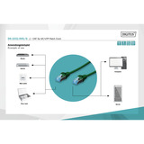 Digitus Patchkabel CAT 5e SF/UTP 0,5m grün, 0,5 Meter
