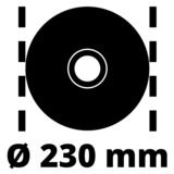 EINHELL Winkelschleifer TE-AG 230/2000 rot/schwarz, 2.000 Watt