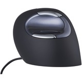 Evoluent VerticalMouse D, Maus schwarz/silber, Medium, RH