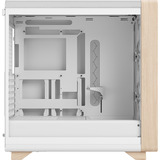 Fractal Design Summit Chalk White TG Clear Tint, Tower-Gehäuse weiß/holz