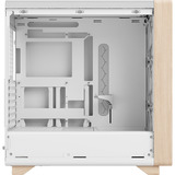 Fractal Design Summit Chalk White TG Clear Tint, Tower-Gehäuse weiß/holz
