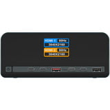 ICY BOX IB-DK2300-CH, Dockingstation anthrazit, mit LCD-Display