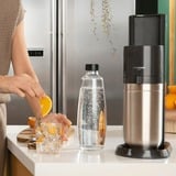 SodaStream Wassersprudler Duo Titan Starter-Set schwarz, inkl. Glasflasche, CO₂-Zylinder