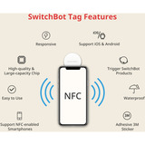 SwitchBot Smart Tag, Proximity-Schlüssel weiß, 3er Pack