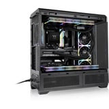 Thermaltake View 600 TG Black, Big-Tower-Gehäuse schwarz, Tempered Glass