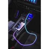Ansmann USB-A auf USB Typ-C Kabel schwarz/transparent, 1 Meter, mit LED 