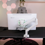 Arozzi Alzare Neo Single, Monitorhalterung weiß