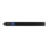 BlueWalker PowerWalker PDU LC-16A 10x IEC C13 (IEC C20 Input), Stromversorgung schwarz