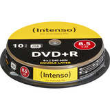 Intenso DVD+R DL 8,5 GB, DVD-Rohlinge 8fach, 10 Stück