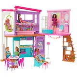 Mattel Barbie Malibu Ferien-Haus mit Möbeln & Zubehör, Puppenhaus 
